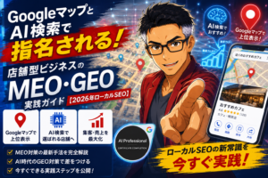 GoogleマップとAI検索で指名される店舗型ビジネスのMEO・GEO実践ガイド【2026年ローカルSEO】